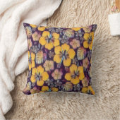 ハワイアン黄色帯 クッション (ブランケット)