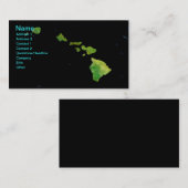 ハワイアン·アイランド·チェーン·イン·デジタル·アート·ビジネス·カード 名刺 (正面/裏面)