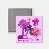 ハワイアン アロハ スタイル マグネット (正面/裏面)
