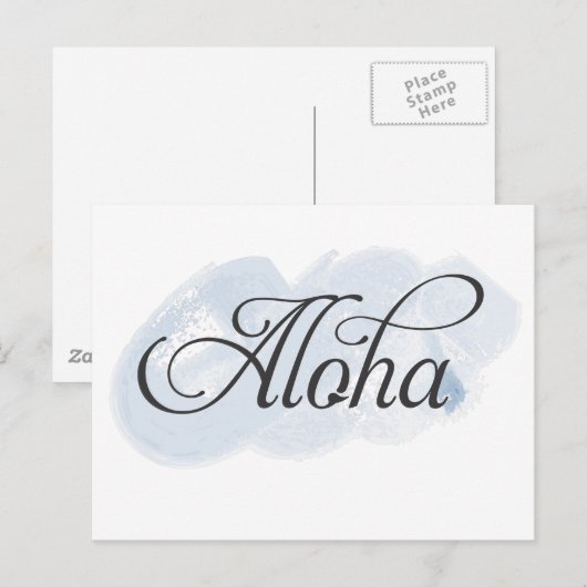 ハワイアン – アロハ ポストカード (正面/裏面)
