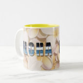 ハワイアン"アロハMahalo" (歓迎は及び感謝していしています) ツートーンマグカップ (正面左)