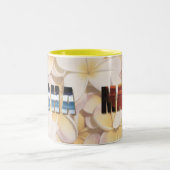 ハワイアン"アロハMahalo" (歓迎は及び感謝していしています) ツートーンマグカップ (中央)