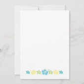 ハワイアン ウェディングまたはブライズ シャワー 招待状 (裏面)