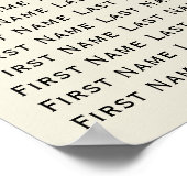 ハワイアン ウェディング すだれ ピñaコラ シーティングサイン ポスター (角)