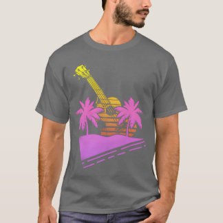 ハワイアン ウクレレ ウケ 80年代 90年代 女子 Tシャツ