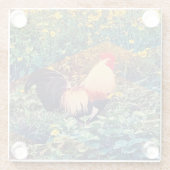 ハワイアン ガラスコースター (裏面)