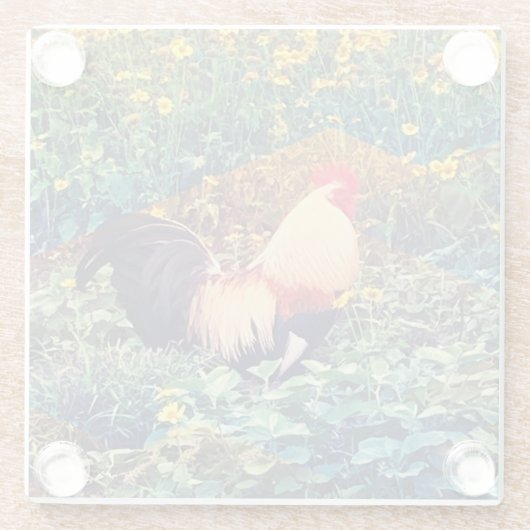 ハワイアン ガラスコースター (裏面)