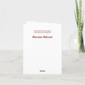 ハワイアン・クリスマス カード (裏面)