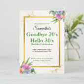 ハワイアン ゴールデン ミスト 5x7 招待状 (スタンド正面)