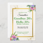 ハワイアン ゴールデン ミスト 5x7 招待状 (正面/裏面)