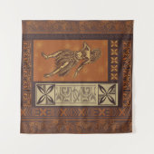 ハワイアン – サモアフラタパボードプリント タペストリー (正面(横))