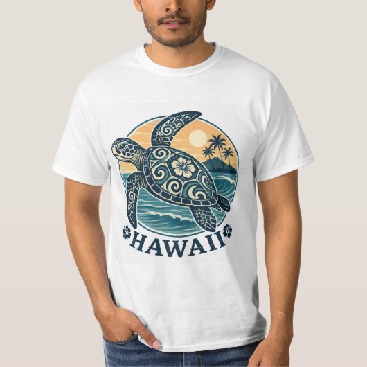 ハワイアン タートル Tシャツ (正面)