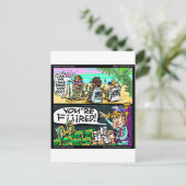 ハワイアン トランプ 探偵 おもしろ ギフト & カード (スタンド正面)