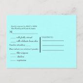 ハワイアン トロピカル サマー シングス フレーム パーティー RSVP インビテーションポストカード (裏面)