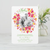 ハワイアン・トロピカル・ルアウパーティー招待状（写真付き） - ハワイアン 招待状 (スタンド正面)