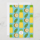 ハワイアン トロピカル ルアウ パーティー 招待状 (裏面)