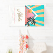 ハワイアン ネオン ビーチ ブライズメイド パーティー 横断幕 (インサイチュ)