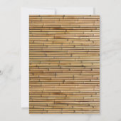 ハワイアン バンブー 島の雰囲気 緑と青のティキテーマ 招待状 (裏面)