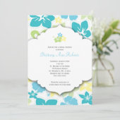 ハワイアン バースデーパーティーまたはブライズシャワーの招待状 招待状 (スタンド正面)