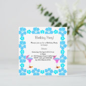 ハワイアン・バースデー・パーティー招待状 招待状 (スタンド正面)