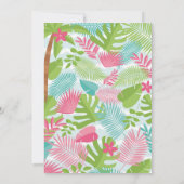 ハワイアン バースデー パーティ 招待状 (裏面)