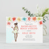 ハワイアン ビーチ ウィークエンド ガールズパーティー 招待状 (スタンド正面)