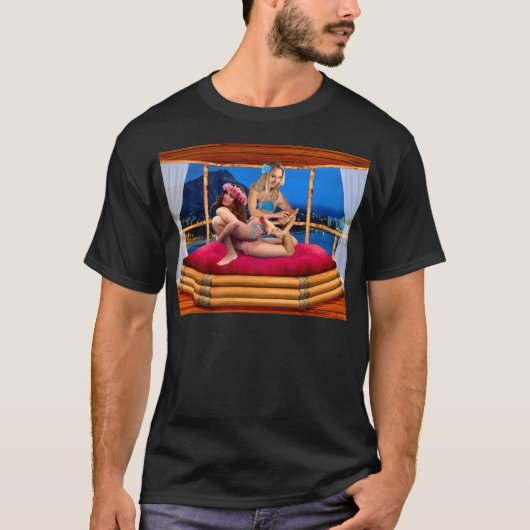 ハワイアン・ファンタジー・レスリング Tシャツ (正面)