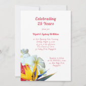 ハワイアン フラワーズ アニバーサリー 誓いの式 招待状 (正面)