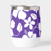 ハワイアン(フラ)ハイビスカス模様（紫） (右面)