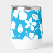 ハワイアン(フラ)ハイビスカス模様（青色） (右面)