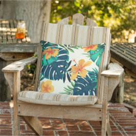 ハワイアン・プリント アウトドアクッション