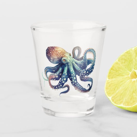 ハワイアン・プリント ショットグラス (正面)