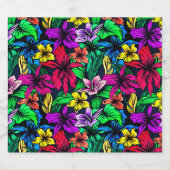 ハワイアン・プリント スパークリングワインラベル (シングルラベル)