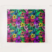 ハワイアン・プリント タペストリー (正面(横))