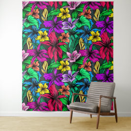 ハワイアン・プリント タペストリー