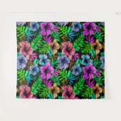 ハワイアン プリント タペストリー (正面(横))