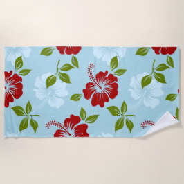 ハワイアン・プリント ビーチタオル