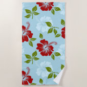 ハワイアン・プリント ビーチタオル (正面)