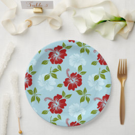 ハワイアン・プリント ペーパープレート