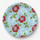 ハワイアン・プリント ペーパープレート (正面)