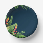 ハワイアン・プリント ペーパーボウル (正面)