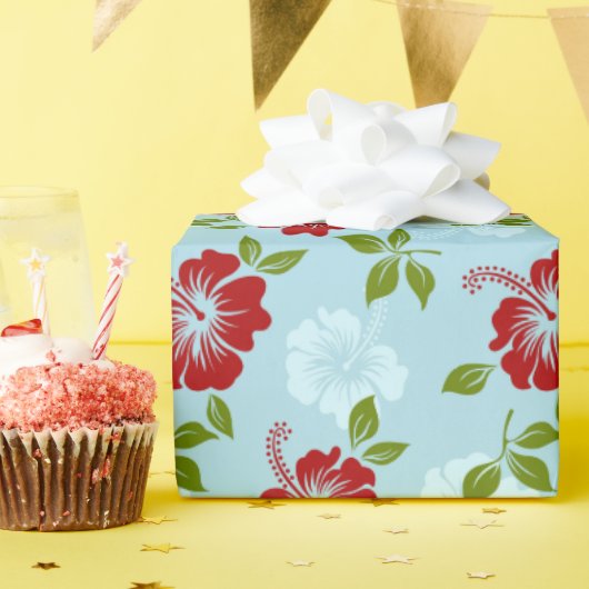 ハワイアン・プリント ラッピングペーパー (誕生日パーティー)