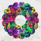 ハワイアン プリント ワイングラスタグ (正面)