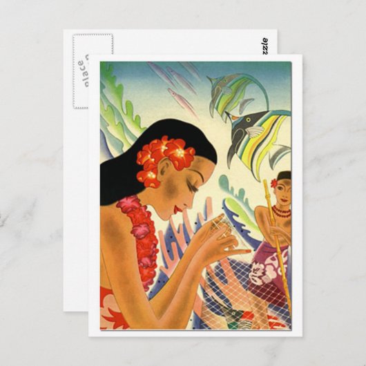 ハワイアン ポストカード (正面/裏面)