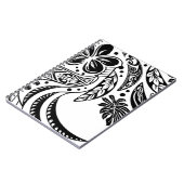 ハワイアン – ポリネシアの黒白の部族 ノートブック (左側)