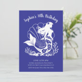 ハワイアン・マーメイドの誕生日パーティー 招待状 (スタンド正面)