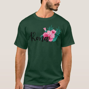 ハワイアン メンズ レディース コナ ハワイ ヒベスカス フラワー Tシャツ