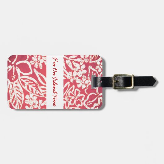 ハワイアン ラゲッジ タグ (正面横)
