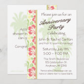 ハワイアン・ルアウ・ウェディング・アニバーサリー・パーティー招待状 招待状 (正面/裏面)