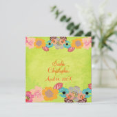 ハワイアン/ルアウ  ウェディング 招待状 (スタンド正面)